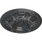 Ekena Millwork Granada Ceiling Medallion (Fits Canopies up to 7 1/8"), Hand-Painted Pewter, 23 1/2"OD x 2 3/4"P CM24GAPES - alternate 2